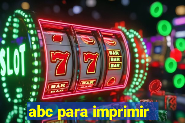 abc para imprimir